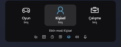 XNineIsland Oyun, Kişisel ve Çalışma masaüstü modları